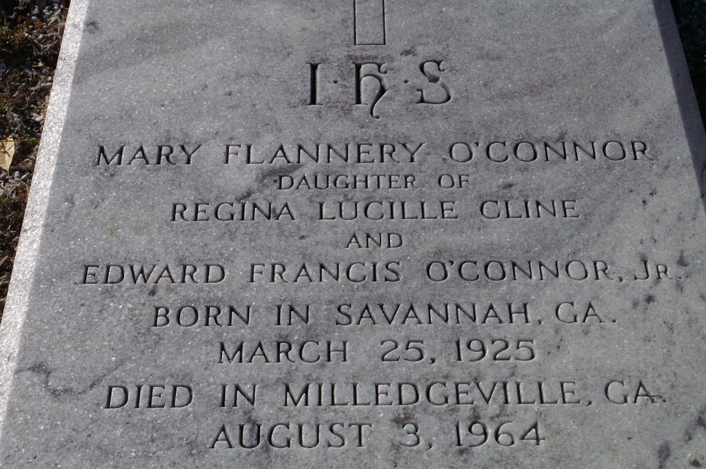 La lapide di Flannery O'Connor